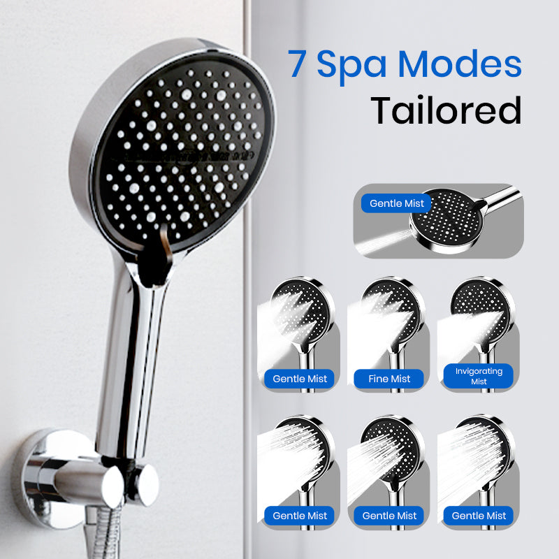 🚿High-Pressure Adjustable Rainfall Shower Head - 360° Adjustable Angle, Easy-Clean Nozzles & Universal Fit for Refreshing Showers💦📦
