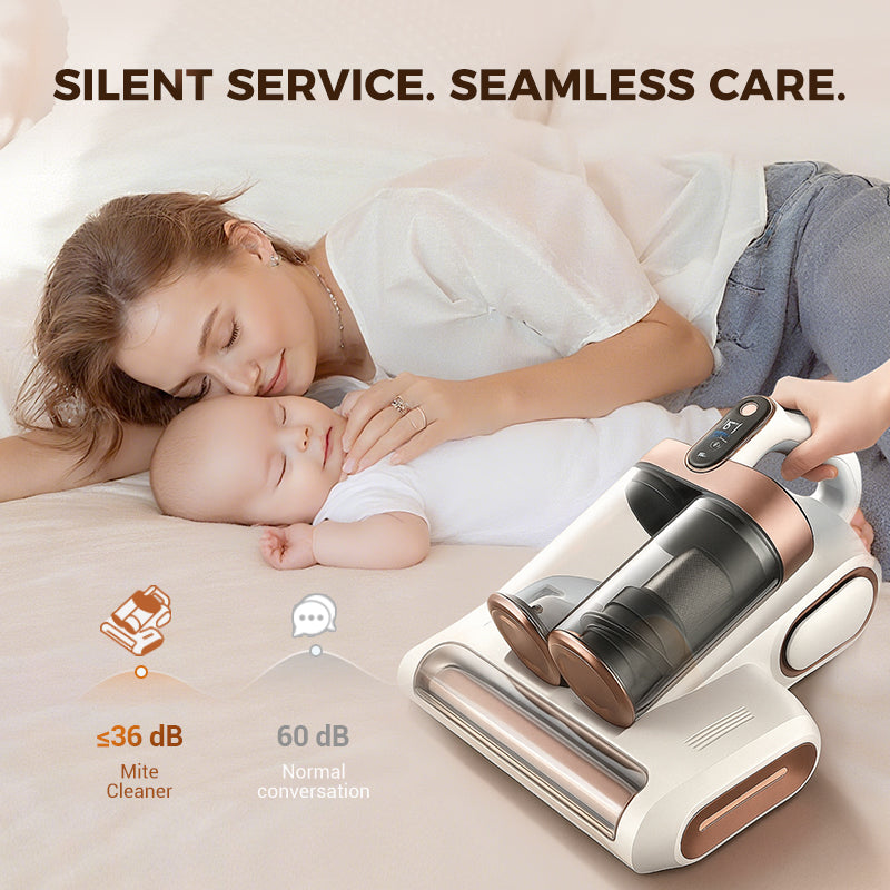 🛏️💨 13000Pa Powerful Mattress Vacuum Cleaner for Dust Mites Removal 🚀✨ UV Light & Ultrasonic Sterilization, Wireless Smart LED Display, Dual Large Dust Cups for Deep Cleaning