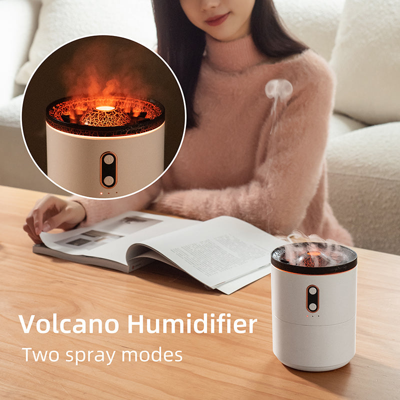 Volcanic Flame Jellyfish Diffuser USB Rechargeable Aroma Humidifier